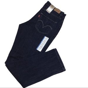 Levi’s Womens Size 8 Short Petite Jeans Straight leg Dark Wash Mid Rise …